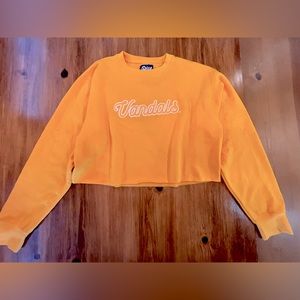 Brand New Idaho Yellow Cropped Crew Neck